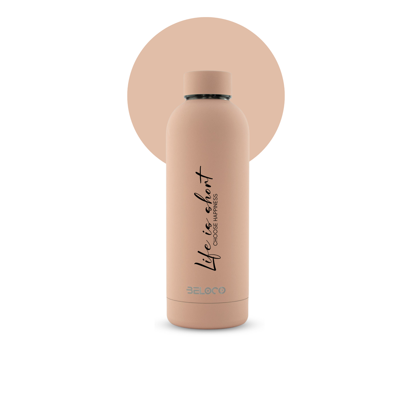 Light Pink Water Bottle | Double Insulated Water Bottle | BeLoco