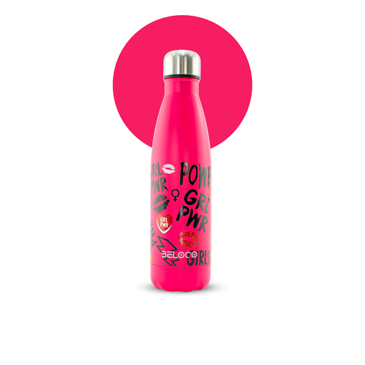 Hot Pink Water Bottle | Pink Metal Water Bottle | BeLoco